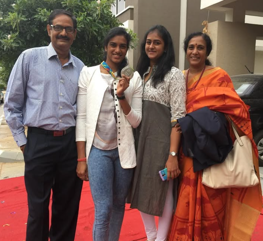 PV Sindhu's Family