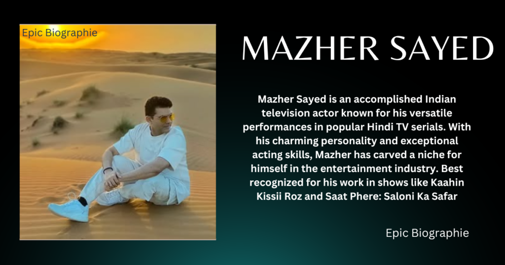 Who is Mazher Sayed?