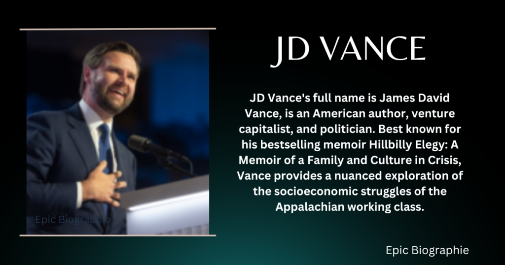 Who is JD Vance?